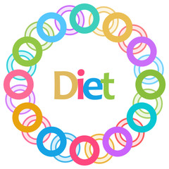 Diet Colorful Rings Circular 