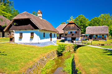 Fototapeta na wymiar Kumrovec picturesque village in Zagorje region of Croatia