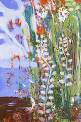 Detail of the Painting as a Background