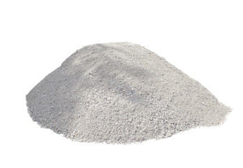 pile of ballast ground isolated on white background