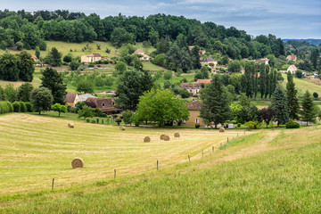 A typical Dordogne valley in south west France