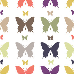 Seamless butterflies pattern