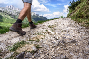 Wanderer in den Bergen