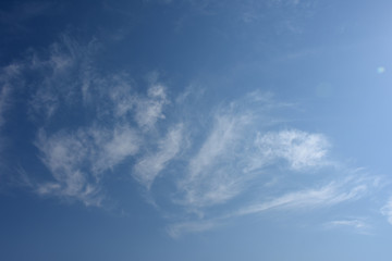 青空と雲「空想・雲のモンスターたち（出現しはじめた龍などのイメージ）」昇天、昇る、成功、飛翔、舞うなどのイメージ
