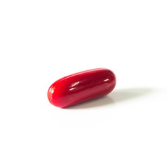 pills on white background