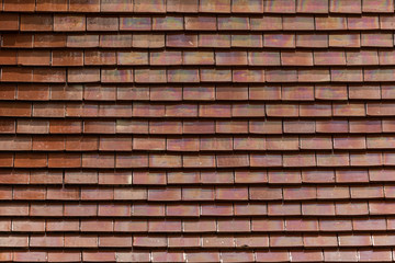 Tile Roof Of Old Texture,Ayutthaya Province Thailand.