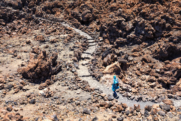 Fototapeta na wymiar Tenerife, Pico del Teide, Trail