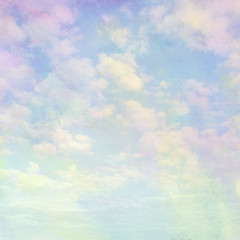 Fototapeta na wymiar A soft sky with cloud background