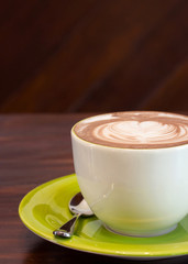 cup of coffee on table