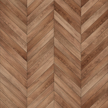 Seamless wood parquet texture (chevron brown)