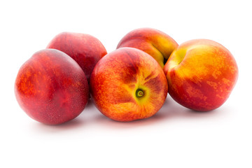 Peach. Fruit with isolated on white background.