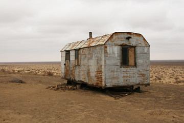 Abandoned dwelling in the desert