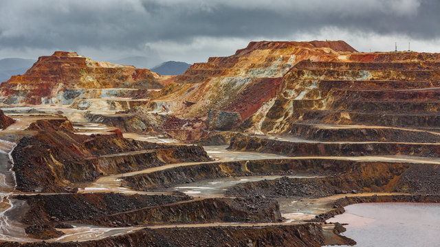 Rio Tinto colorful copper mine