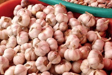 garlic at the market