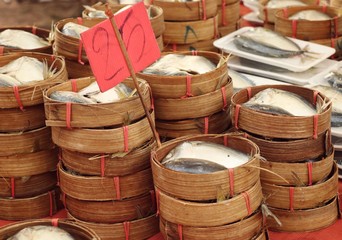 Obraz premium Mackerel at the market