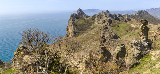 The Karadag nature reserve. Koktebel. Crimea