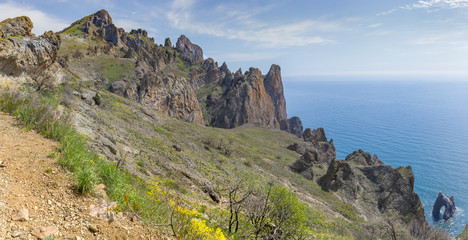 The Karadag nature reserve. Koktebel. Crimea