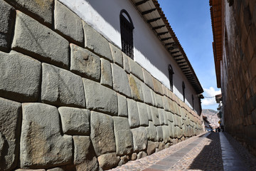 Mur inca de la rue Hatun Rumiyoc à Cusco au Pérou