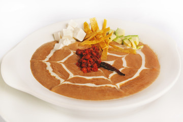 sopa de frijol mexican soup