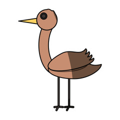 Naklejka premium Stork bird cartoon
