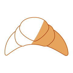 Delicious french croissant