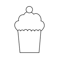 Delicious cupcake dessert