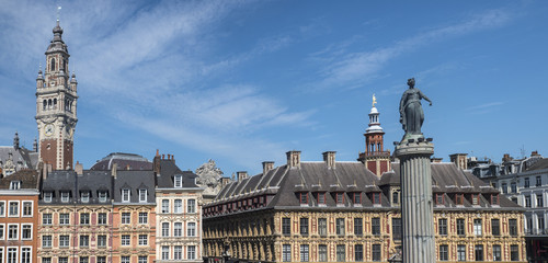 Grand Place in Lille - obrazy, fototapety, plakaty