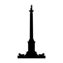 Monumet column silhouette