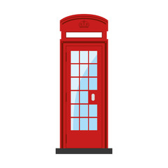 Obraz premium Telephone box isolated