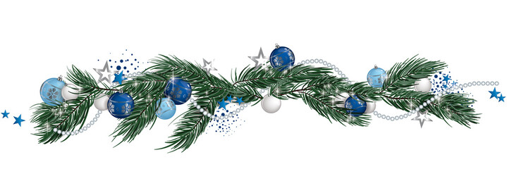 Christmas garland banner © Orkidia