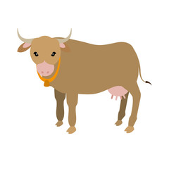 Indian sacrew cow cartoon
