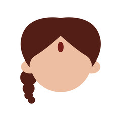 Indian woman cartoon
