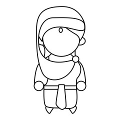 Indian woman cartoon