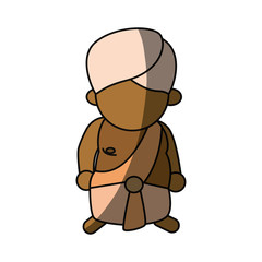 Indian ethic man cartoon