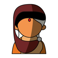 Indian woman cartoon