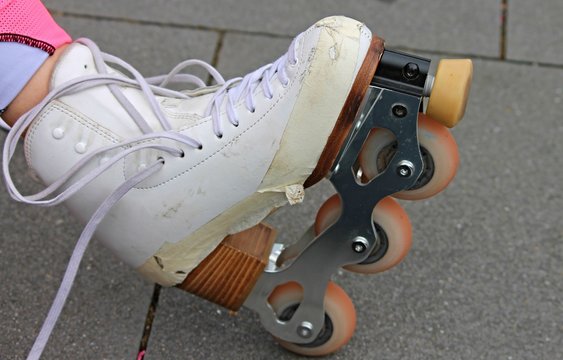 Inliner mit Schuh