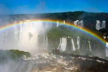 Iguazu Falls, on the border between Argentina and Brazil