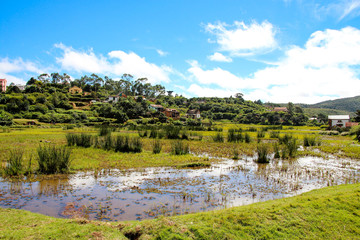 Beautiful landscape and villages in Madagascar