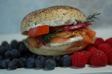 Lachsbagel