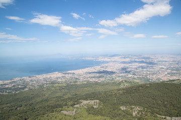Fototapeta na wymiar Napoli dal Vesuvio