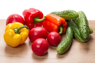 Fresh vegetables on the table