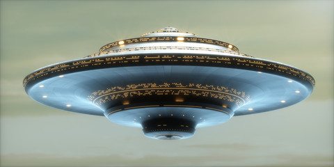 UFO Alien Spaceship / Clipping Path Included © ktsdesign