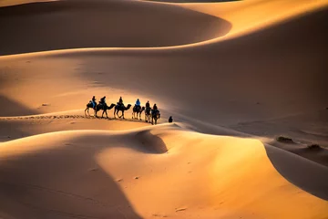 Zelfklevend Fotobehang Marokko Saharawoestijn, Marokko