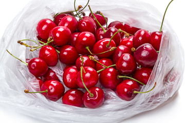 Ripe cherry in the package