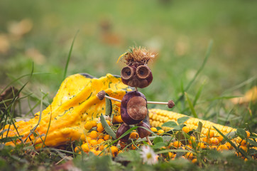 cute chestnut figure