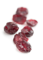 Tasty dried cranberries.