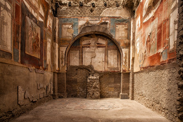 Fototapeta na wymiar Ercolano unesco world heritage site