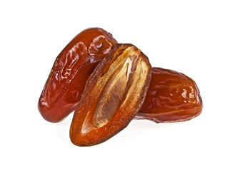 Dates isolated on white background