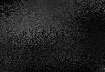 Deurstickers Background texture of shiny black metal foil © Soho A studio