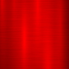 Red metal abstract technology background with polished, brushed texture, chrome, silver, steel, aluminum for design concepts, wallpapers, web, prints, posters, interfaces. Vector illustration. - 162564238